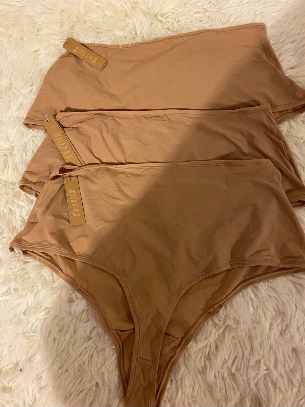 SKIMS ( set of 3) NWT Buttery Soft High Waisted Thongs
